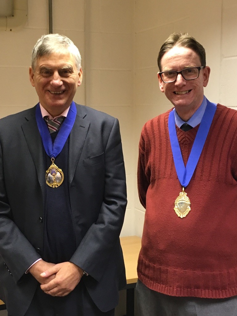 Nigel Heslop President 2019-2021 and Dr Joe McGinnis President 2021-2023